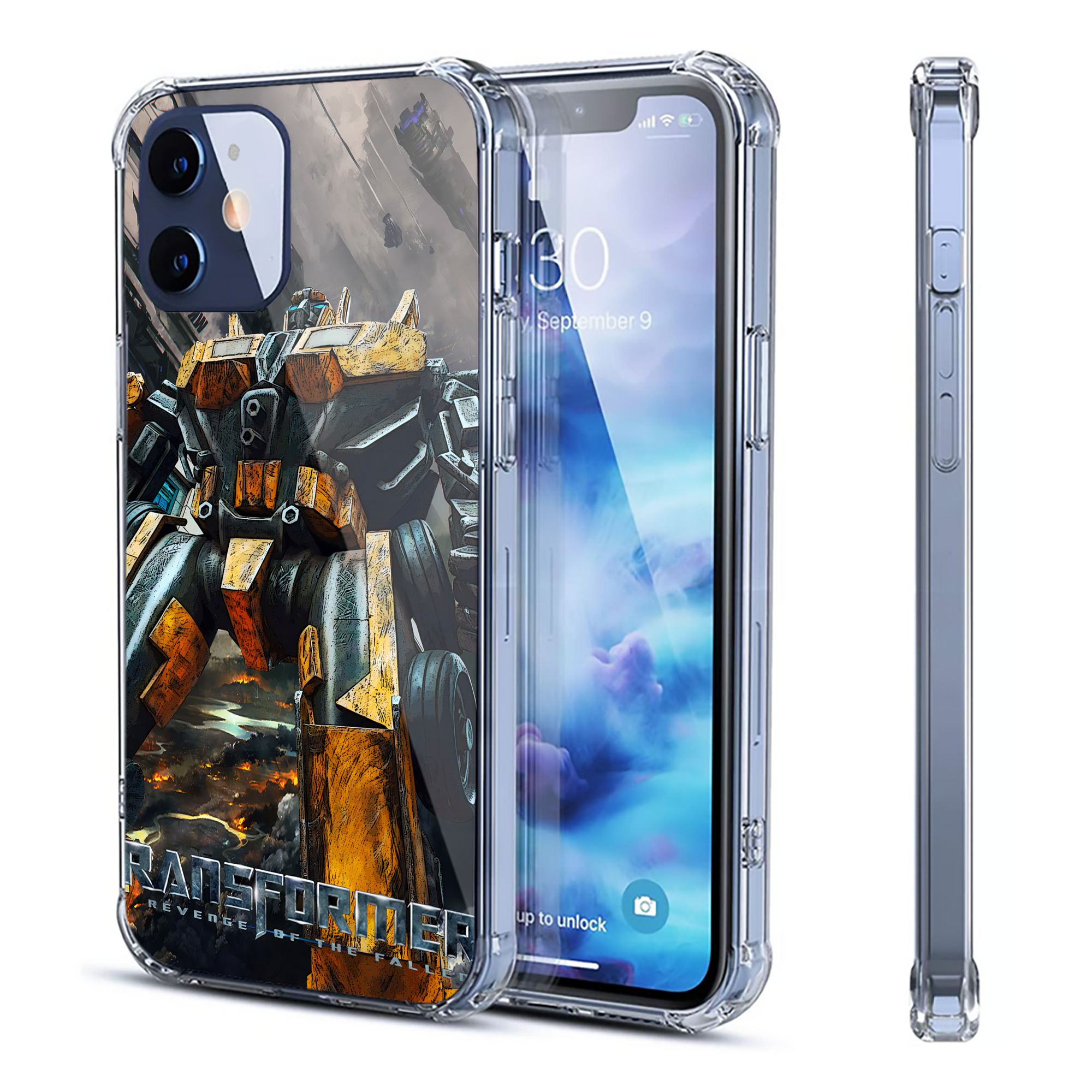 （画像用） Transformers トランスフォーマー 【iPhone 12シリーズ対応】透明スマホケース（クリアソフトケース）